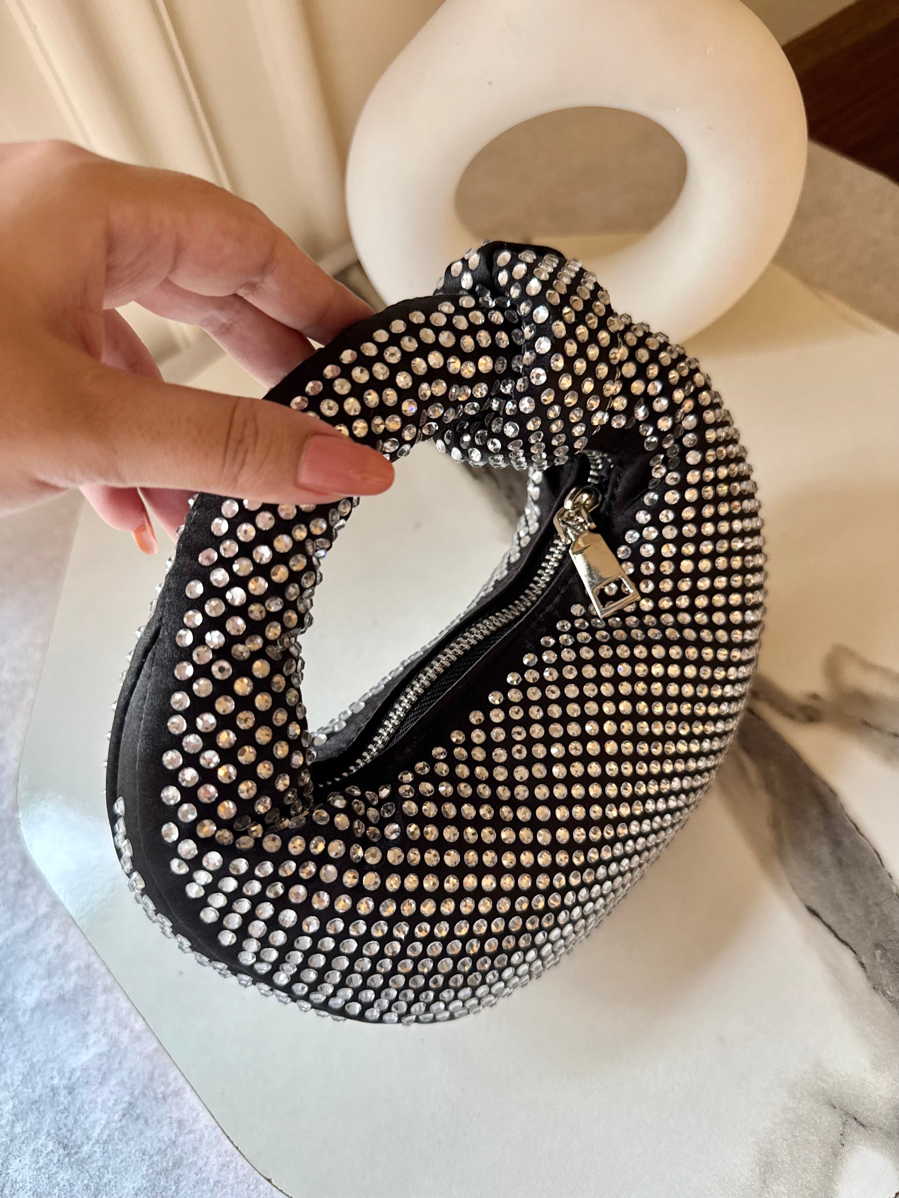 JW PIE Inspired Rhinestone Bag (Crystal)