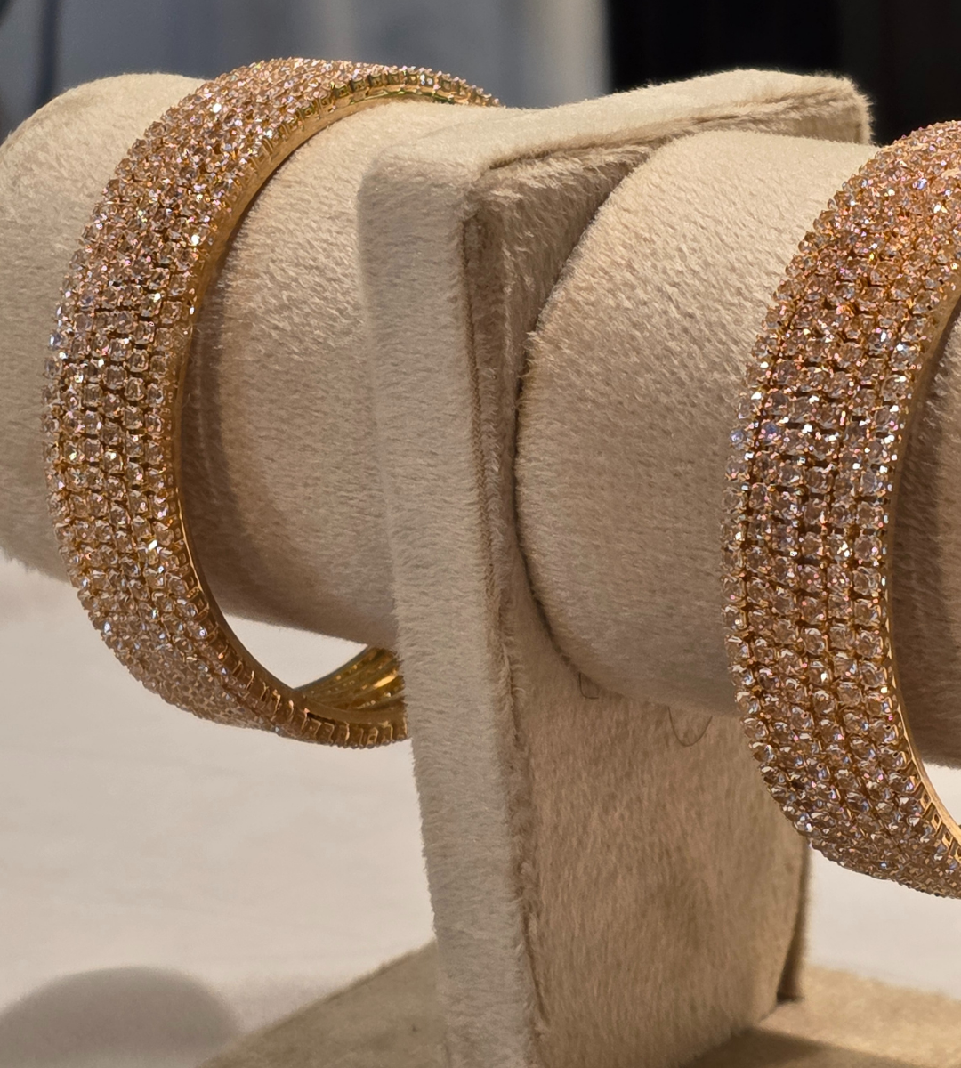 Golden Zircon Bangles