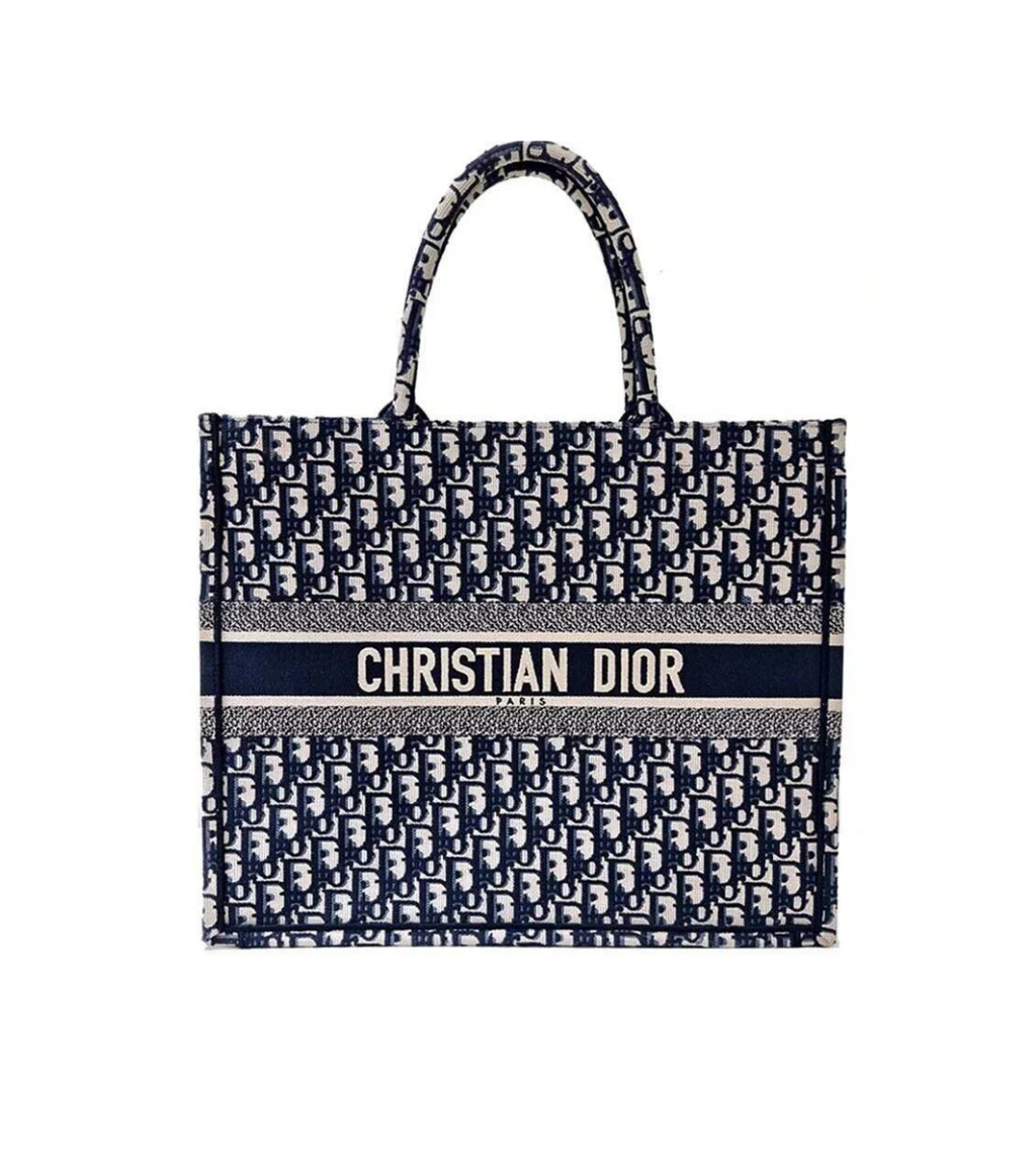 Dior Oblique Pattern Book Tote