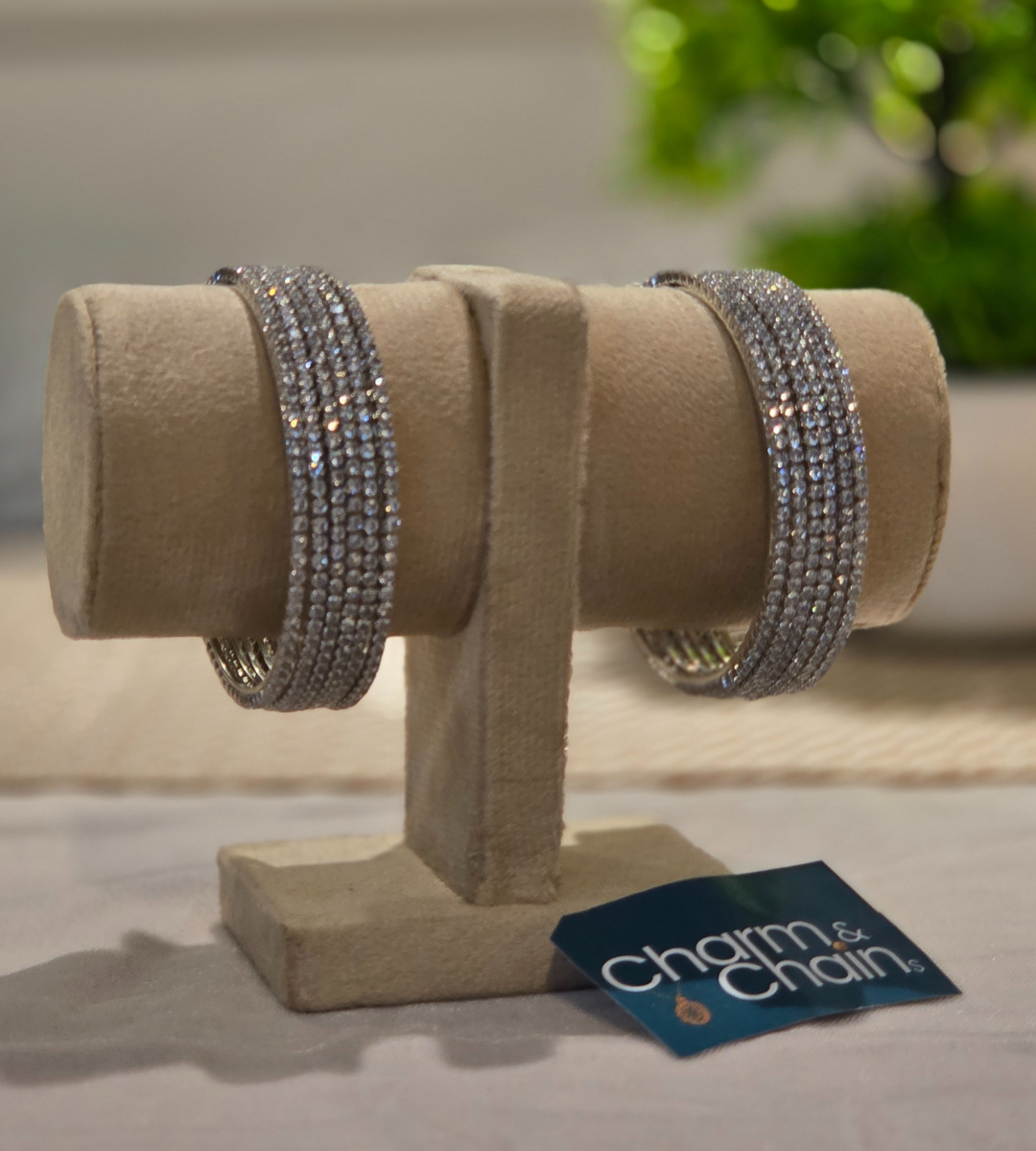 Grey Zircon Bangles