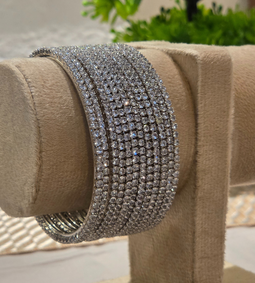 Grey Zircon Bangles