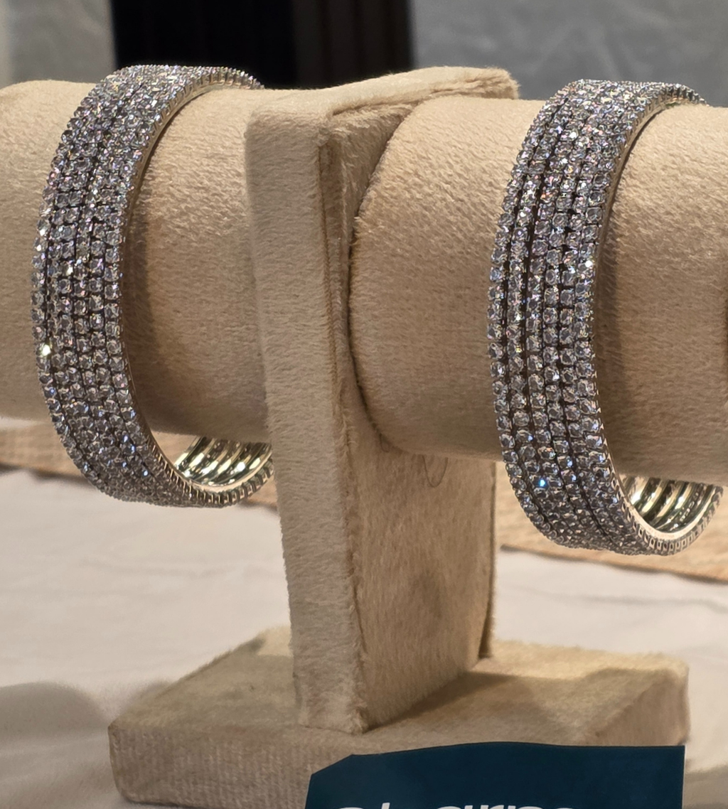 Grey Zircon Bangles