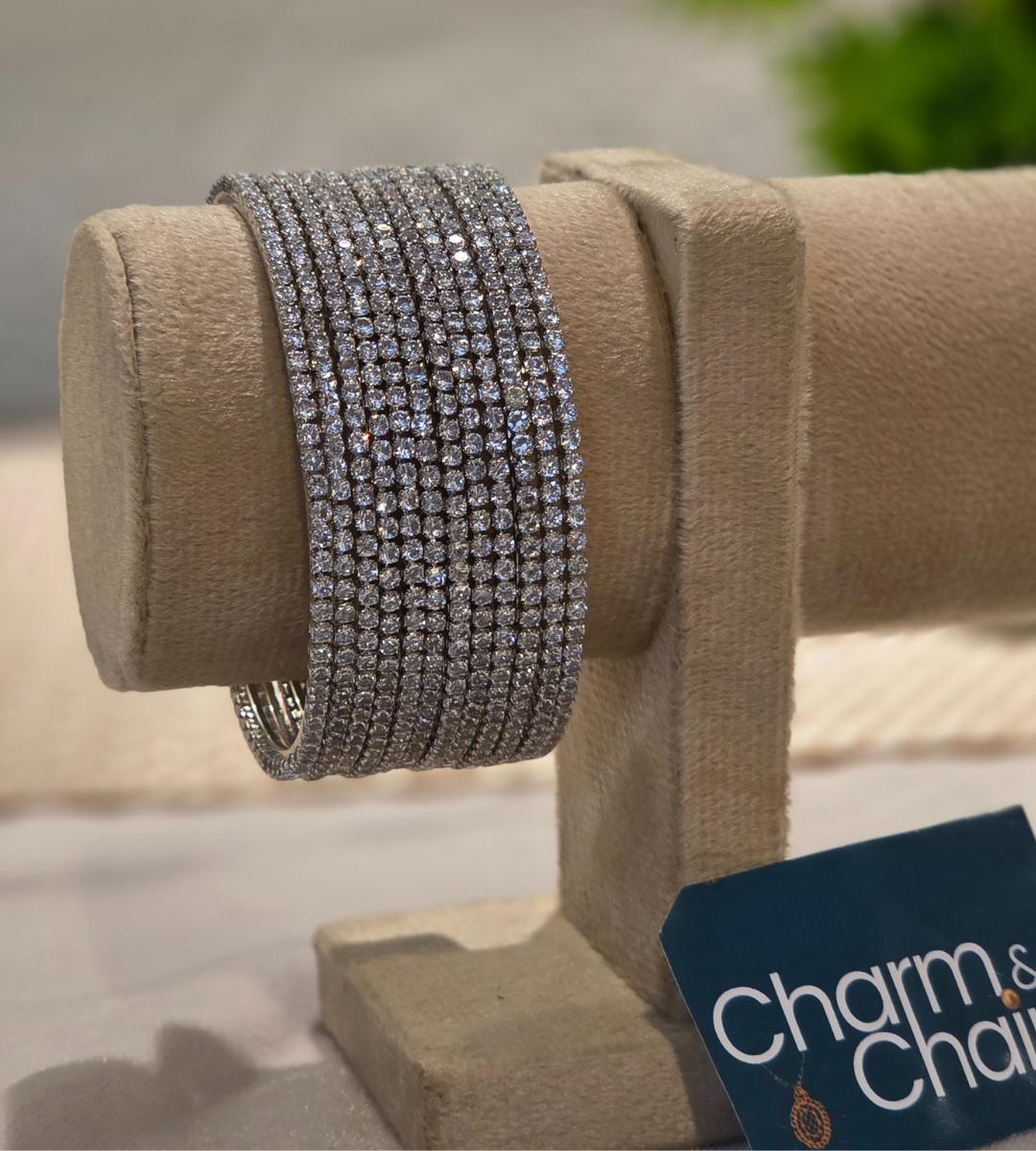 Grey Zircon Bangles