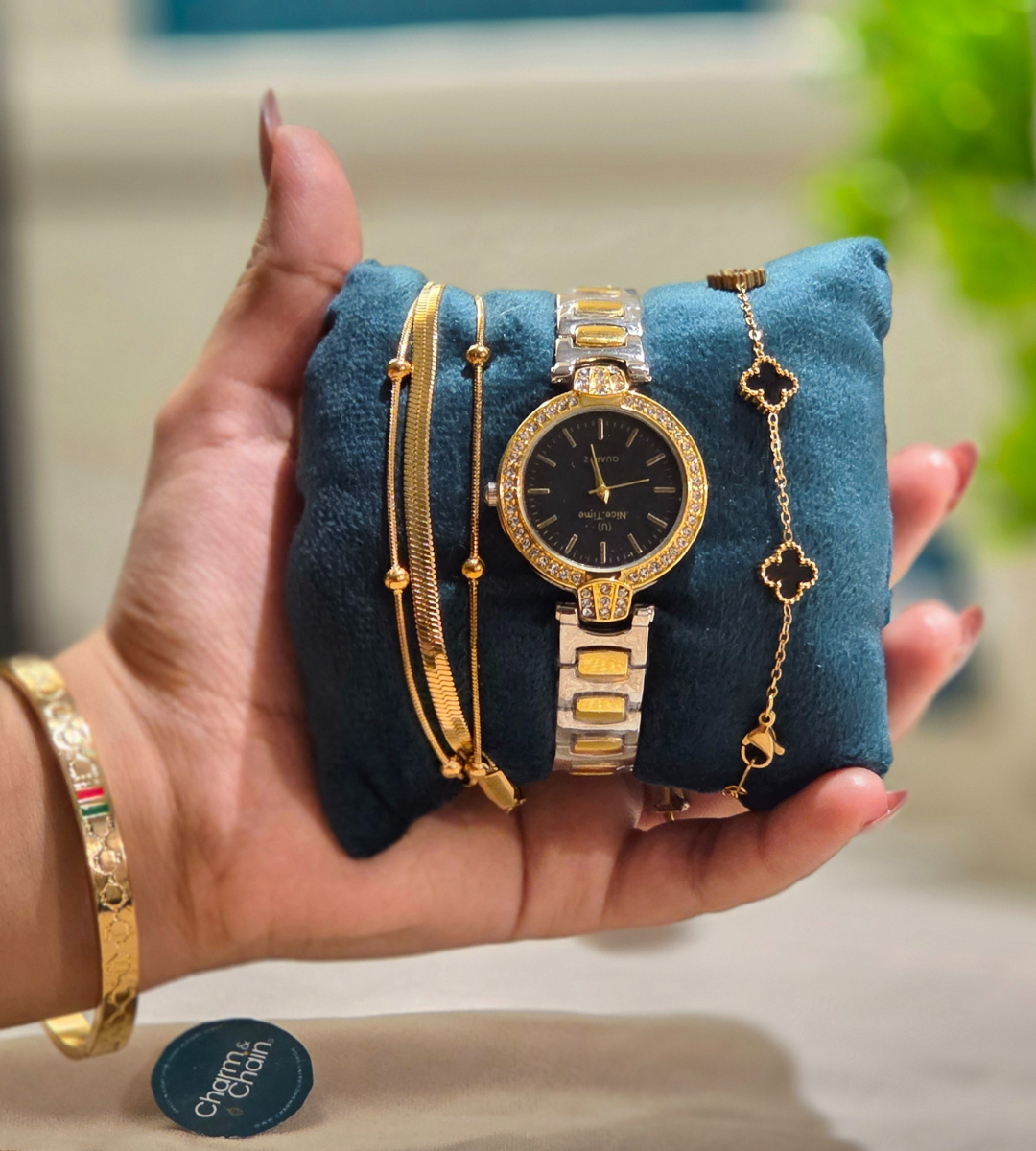 Watch + 3 Bracelets Stack