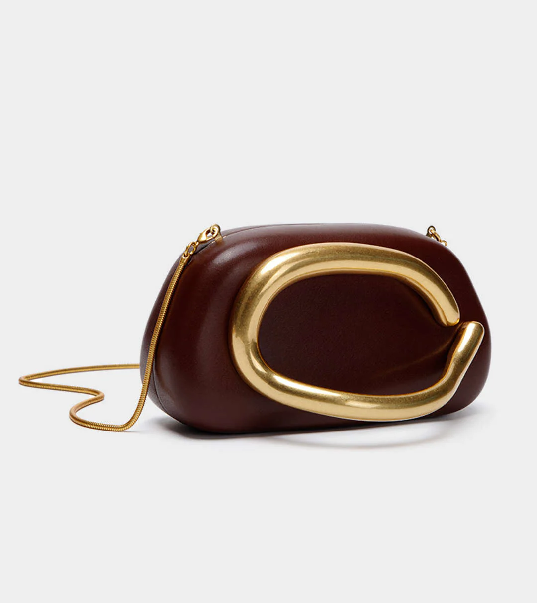ZARA VIRAL CLUTCH with chain - White