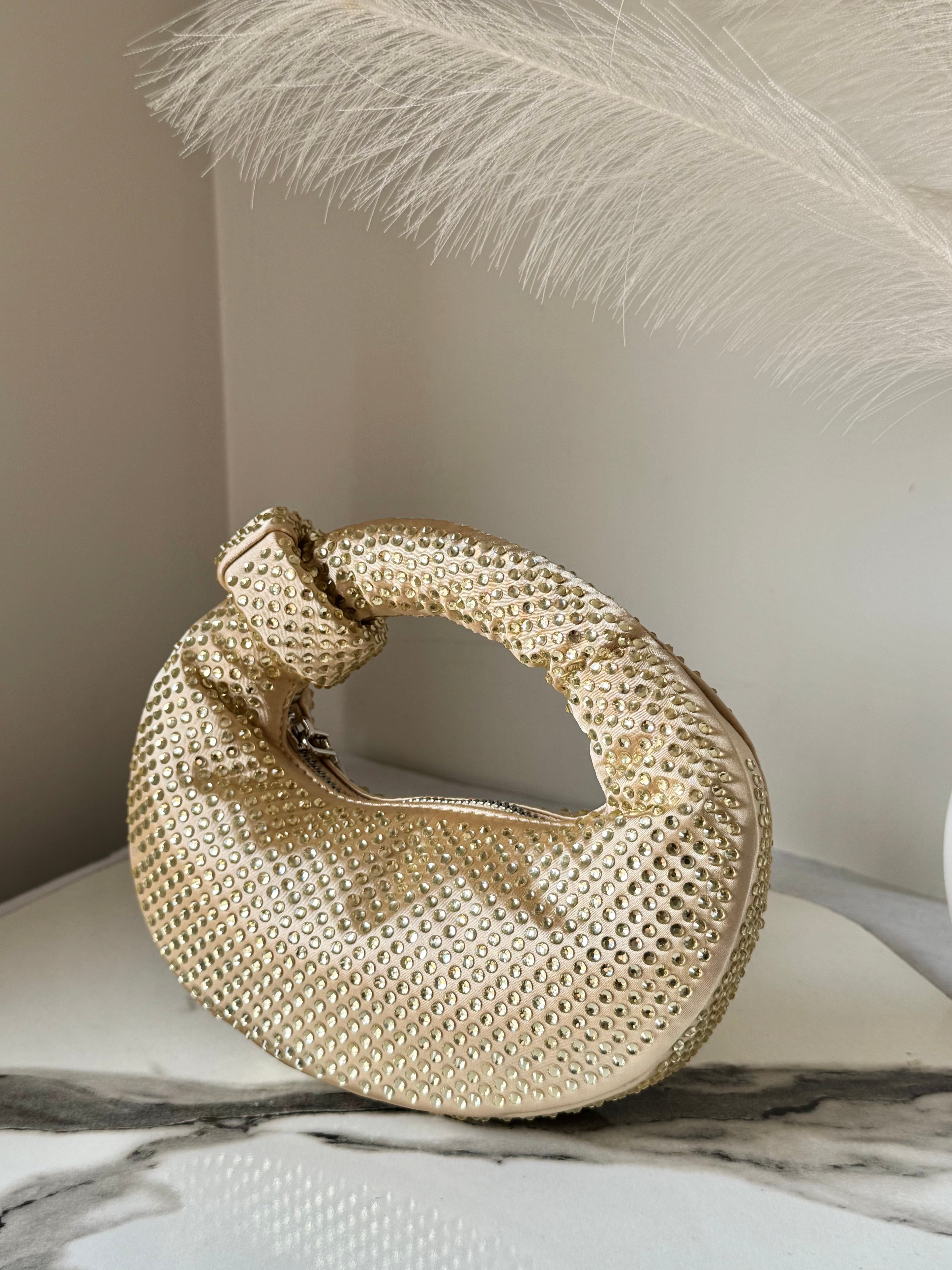 JW PIE Inspired Rhinestone Bag (Gold)