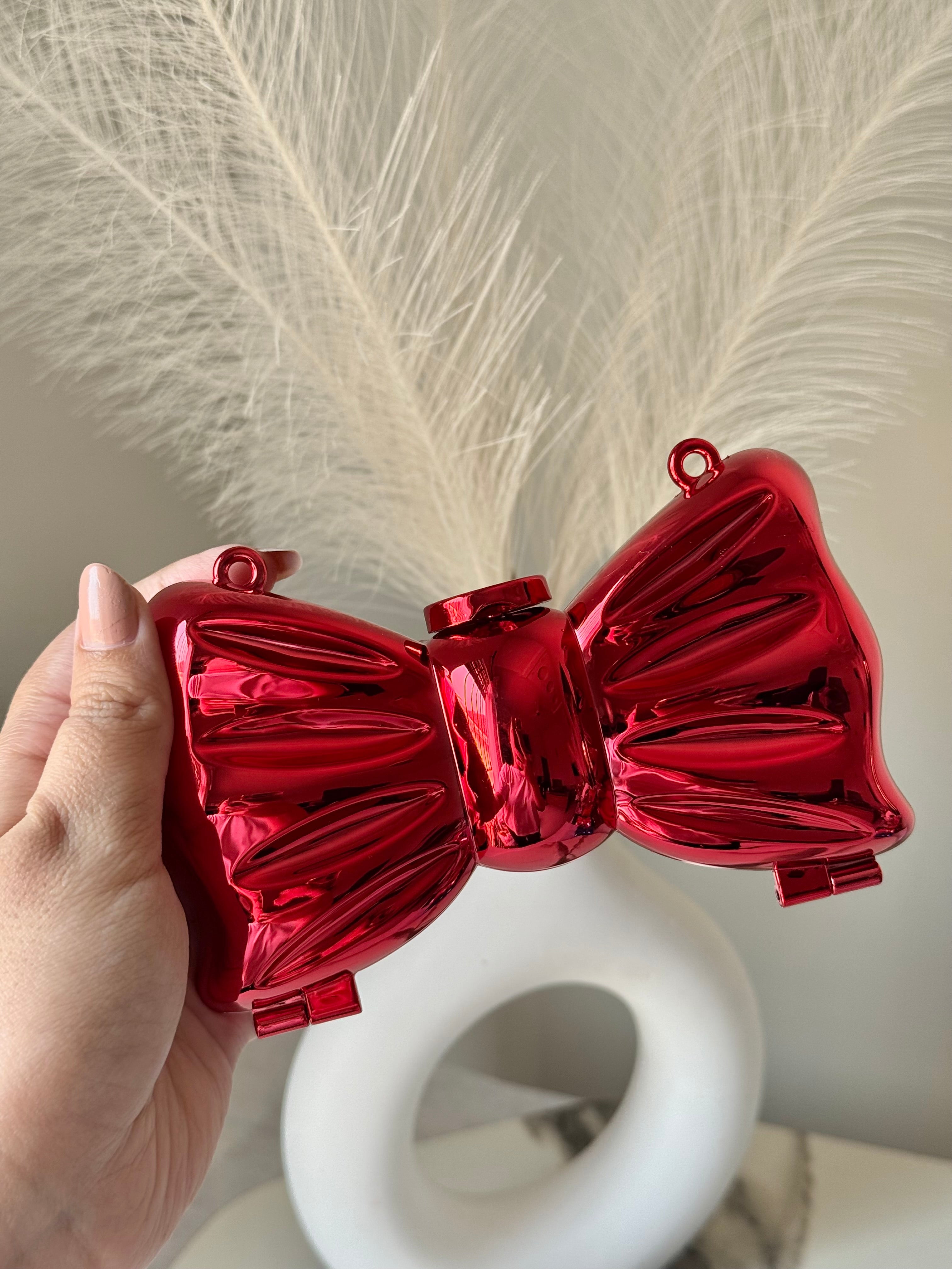 Bow Clutch - Red with Chain