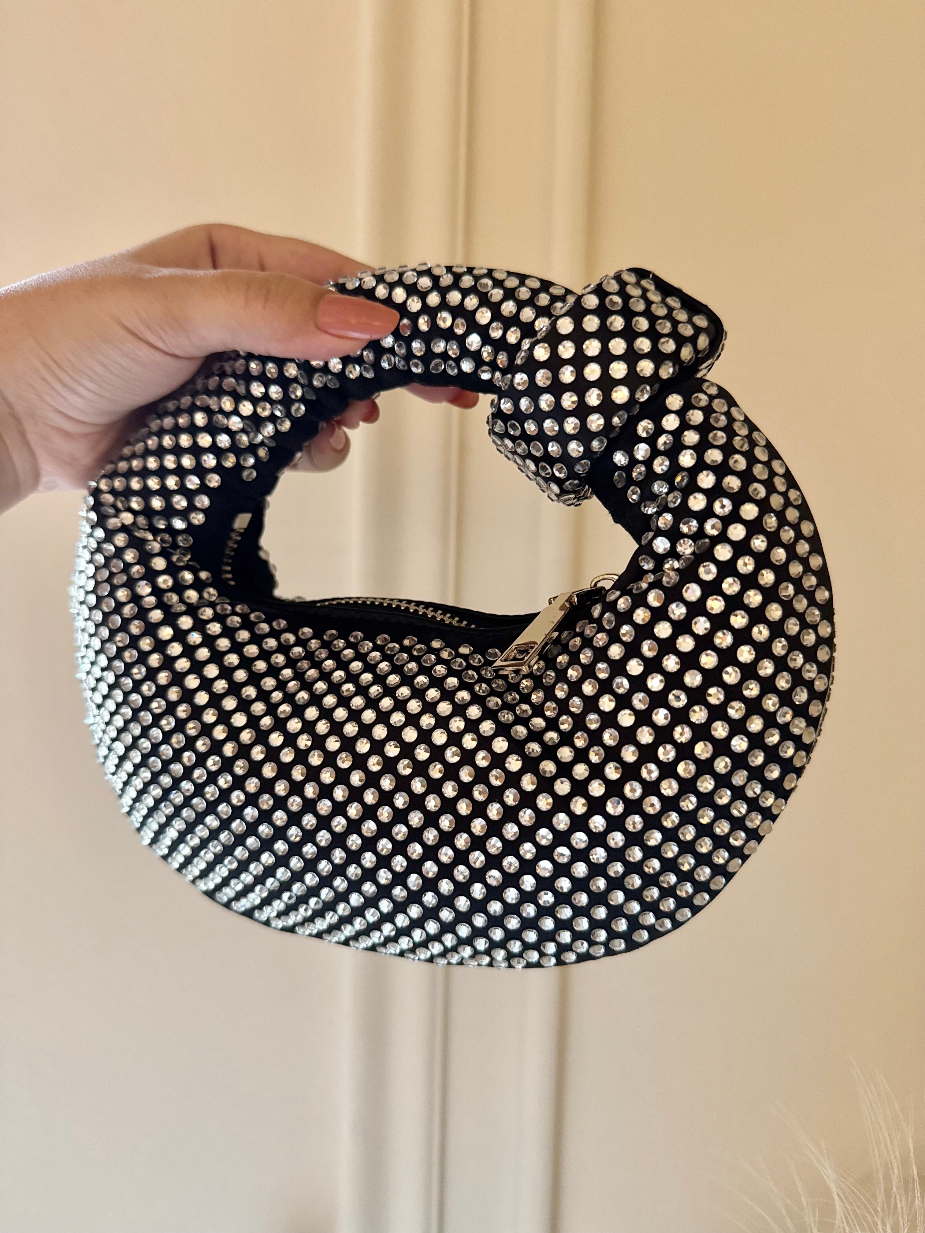 JW PIE Inspired Rhinestone Bag (Crystal)