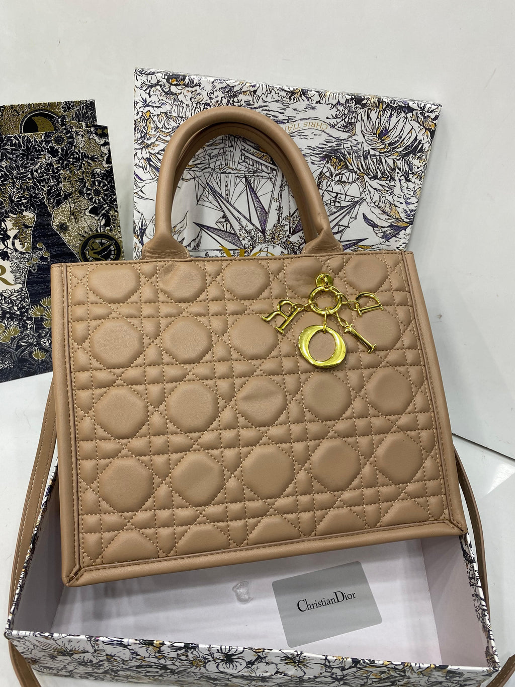 D-I-O-R Book Tote Bag